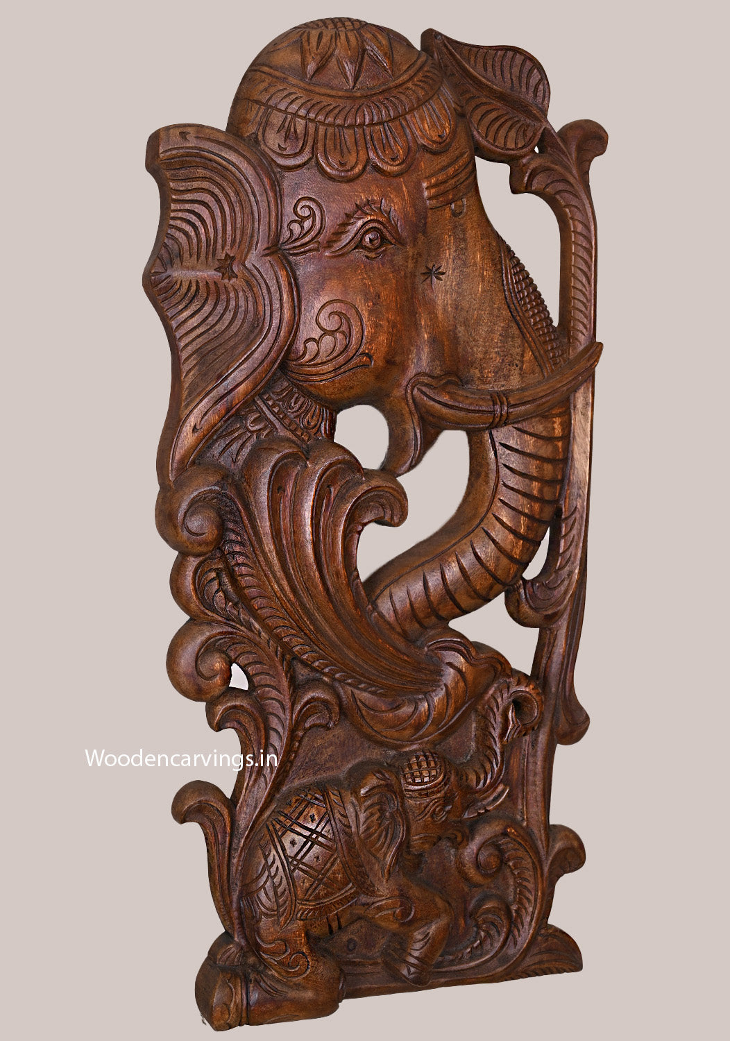 Elephant Wall Mount Wooden - 24"