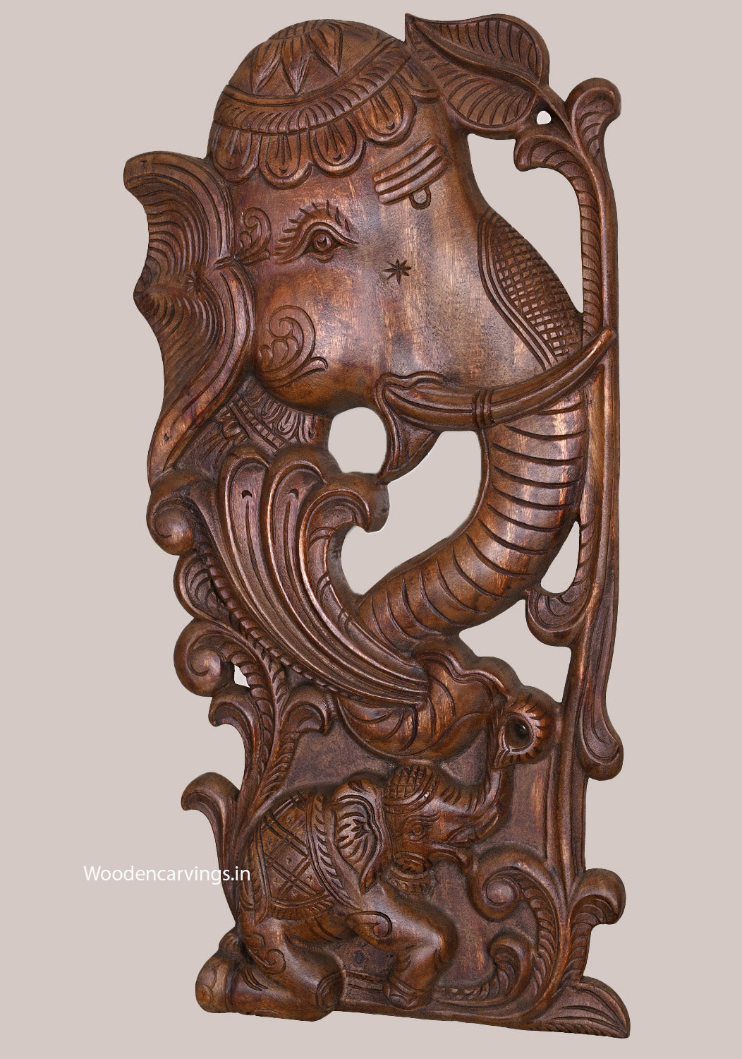 Elephant Wall Mount Wooden - 24"