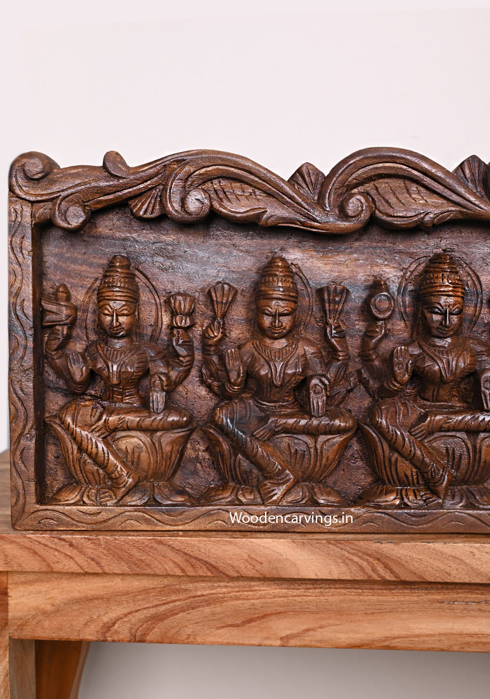 AshtaLakshmi Wooden Wall Panel