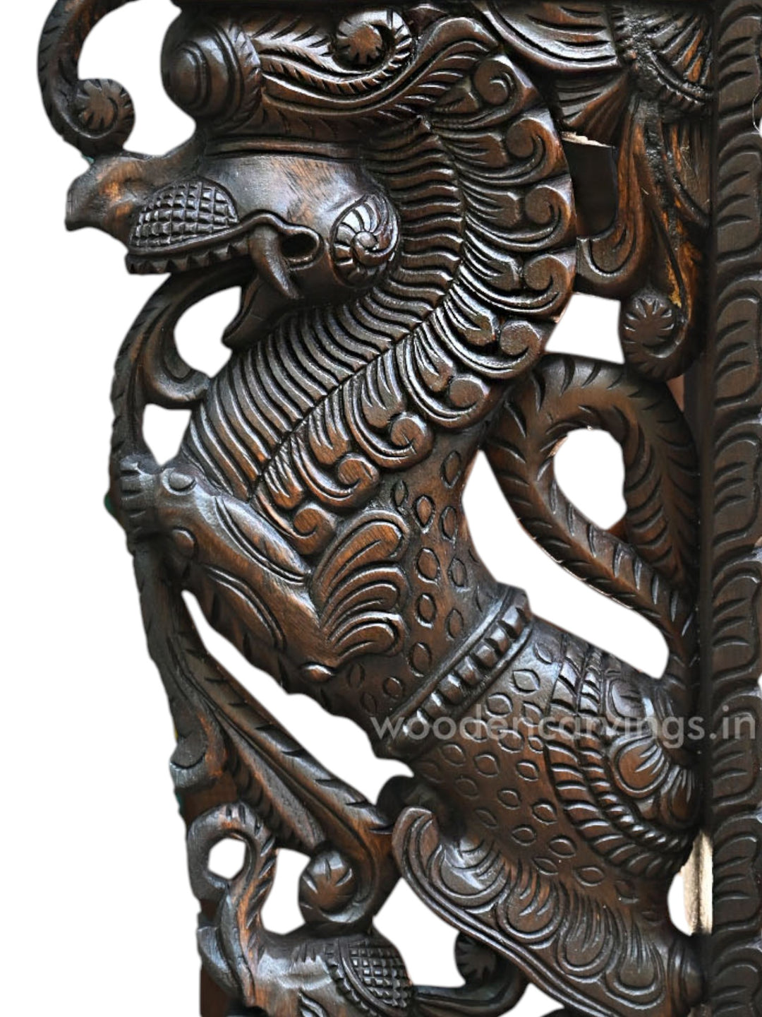Wooden Wall Yaazhi Standing  Brackets 46"
