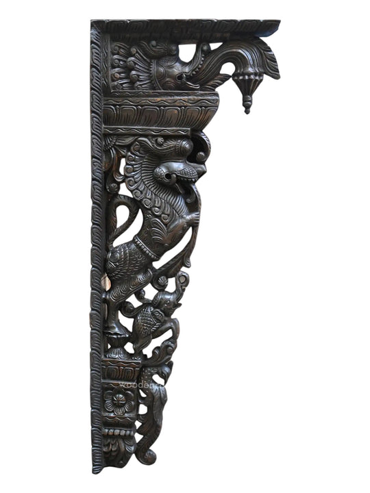 Wooden Wall Yaazhi Standing  Brackets 46"
