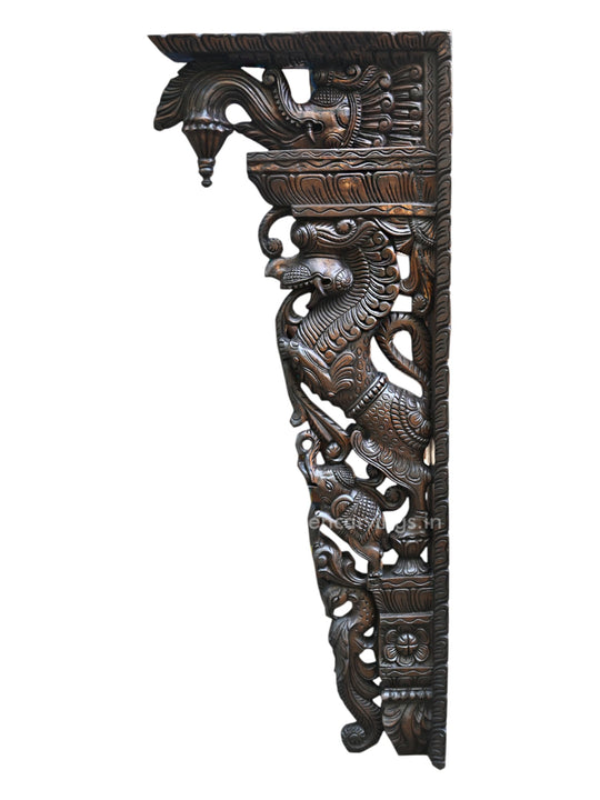 Wooden Wall Yaazhi Standing  Brackets 