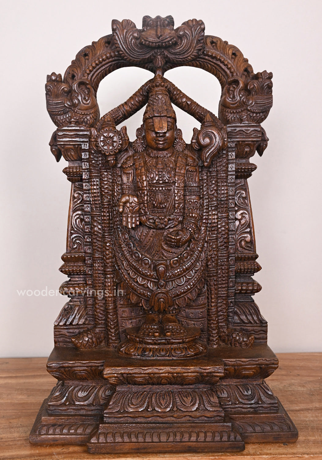 Wooden Tirumala Tirupathi Balaji Standing