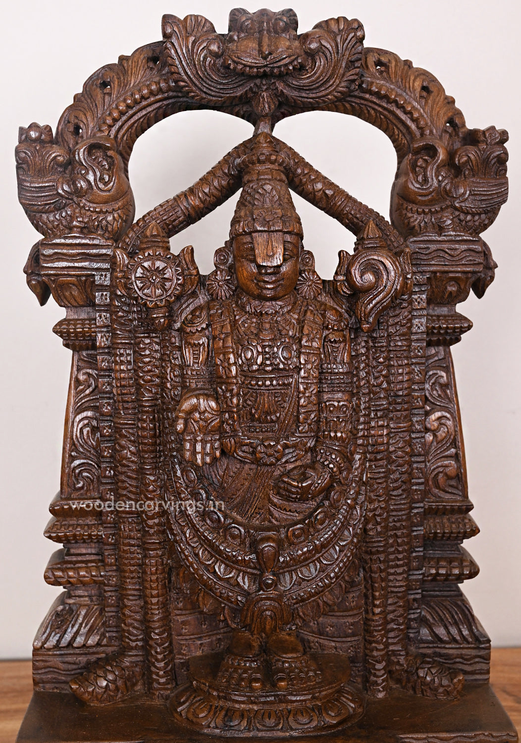 Wooden Tirumala Tirupathi Balaji Standing