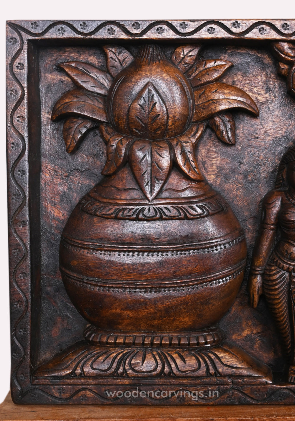 GajaLakshmi Kumba Kalasam Wooden 