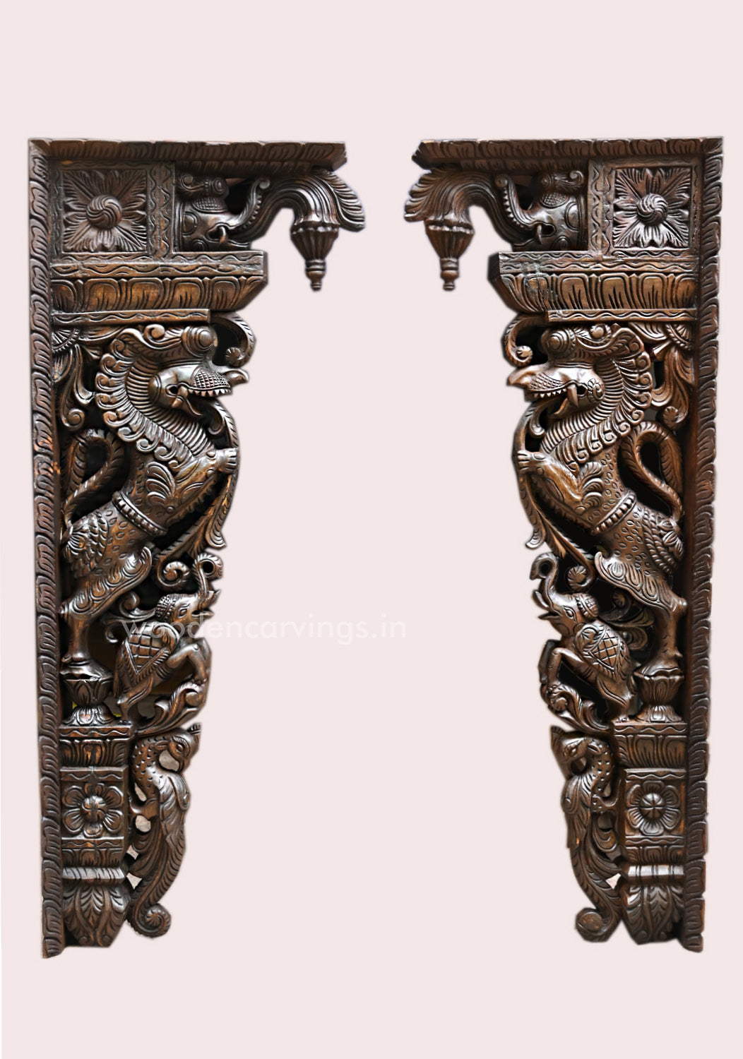 Wooden Yaazhi Wall Mount