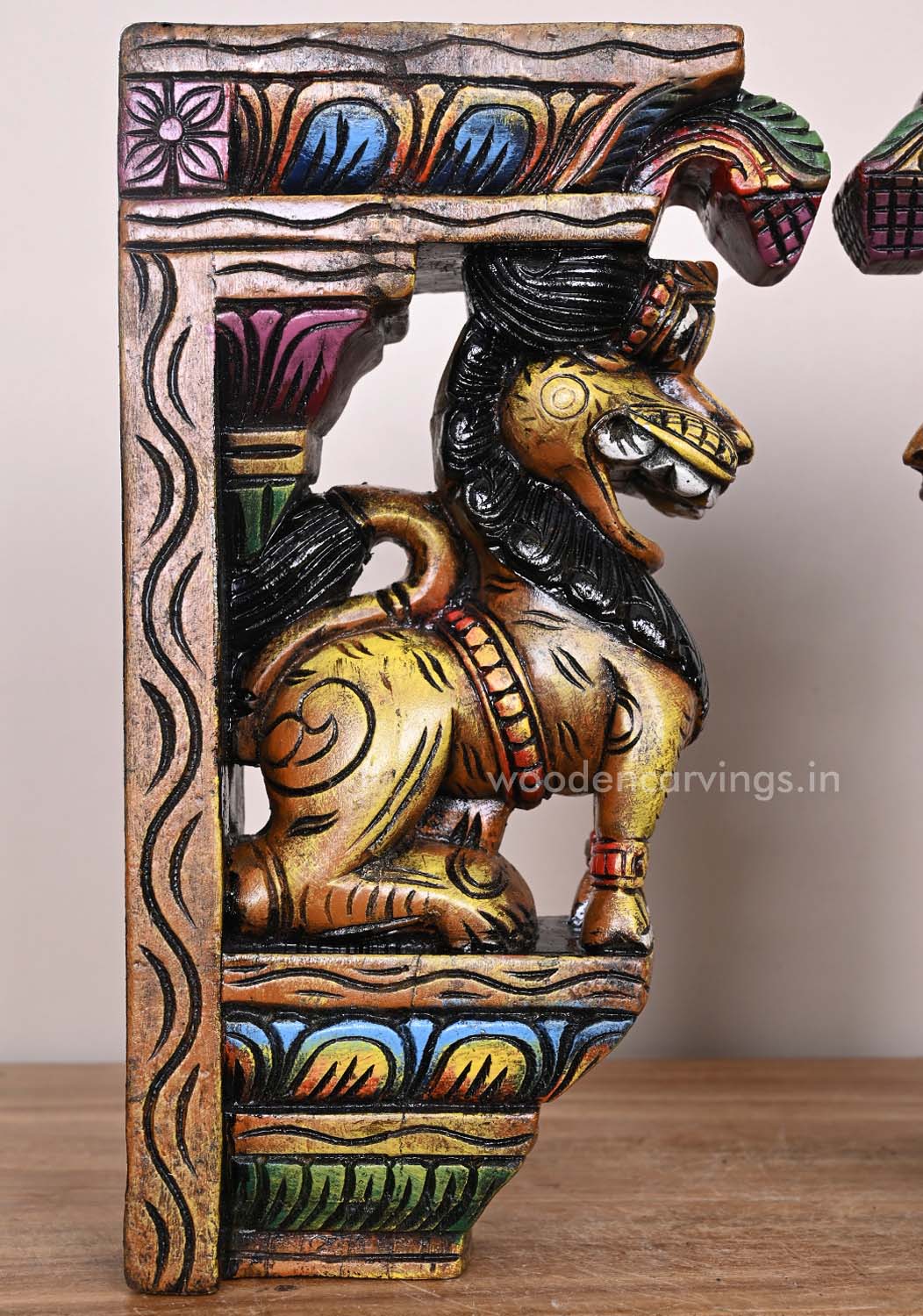  Wooden Standing Yaazhi  Wall Mount 