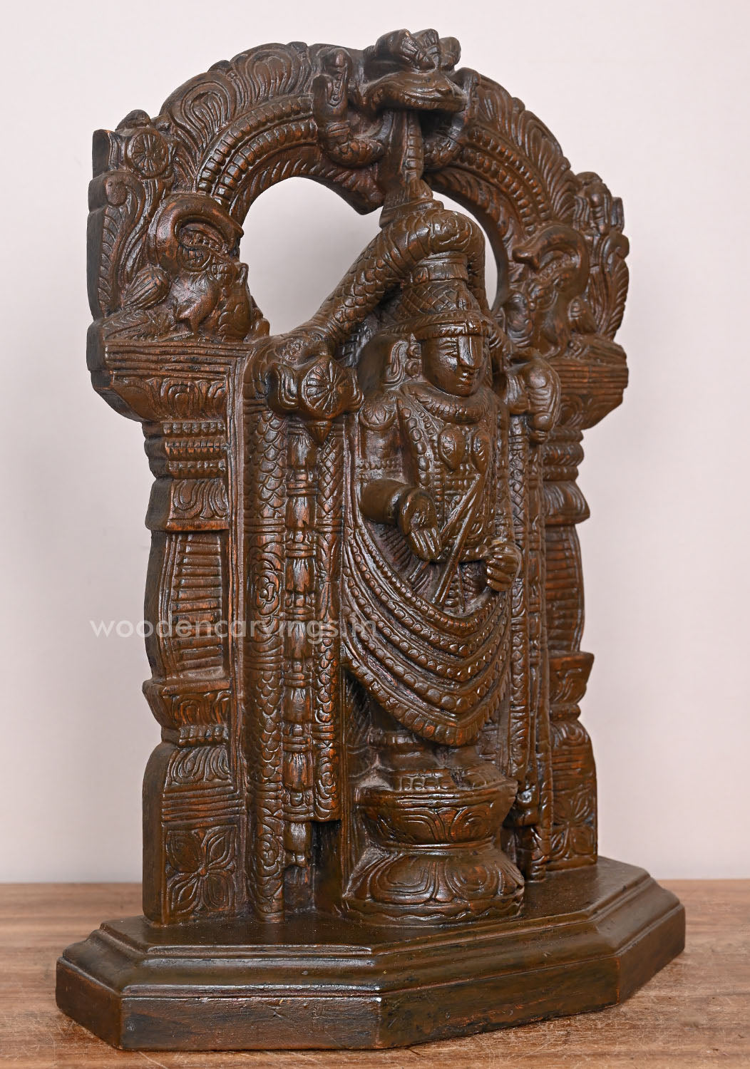 Balaji Light Weight Standing Wooden Sculpture 17"