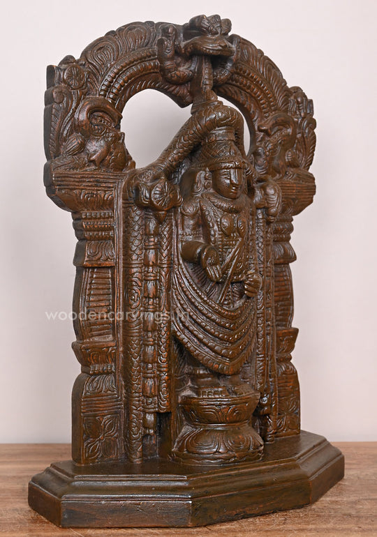 Balaji Light Weight Standing Wooden Sculpture 17"