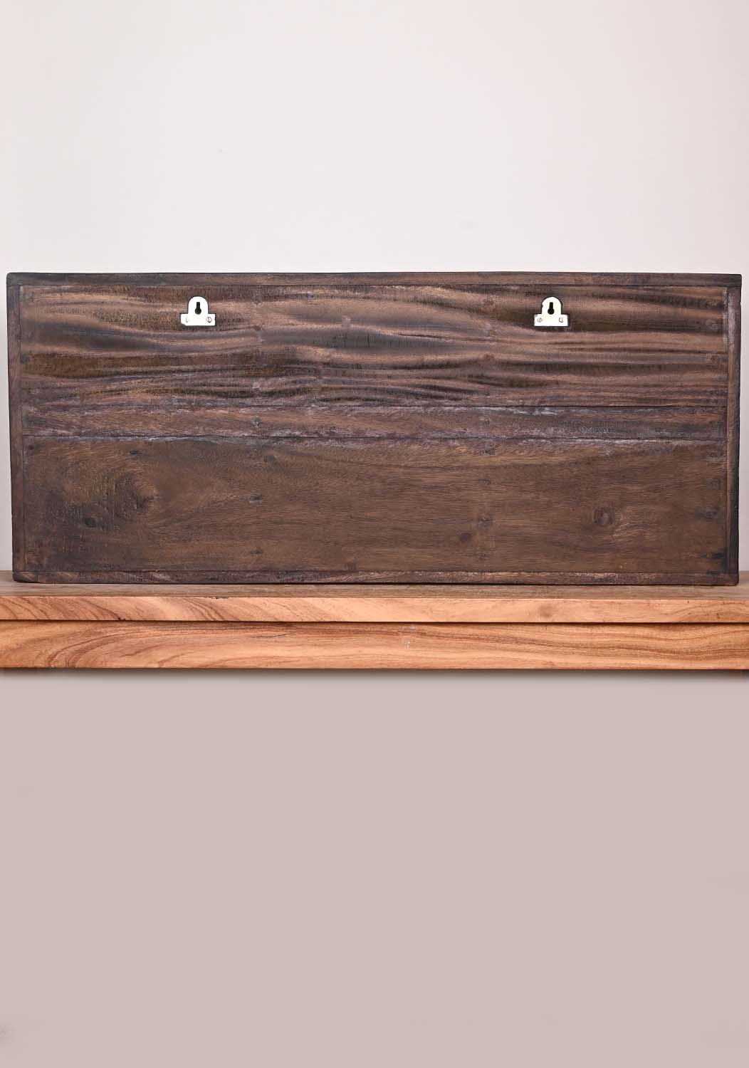 Ganesh ,Lakshmi and Saraswathi Wall wooden Panel 42"