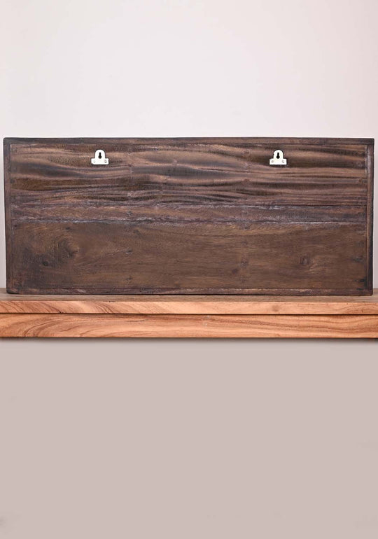Ganesh ,Lakshmi and Saraswathi Wall wooden Panel 42"