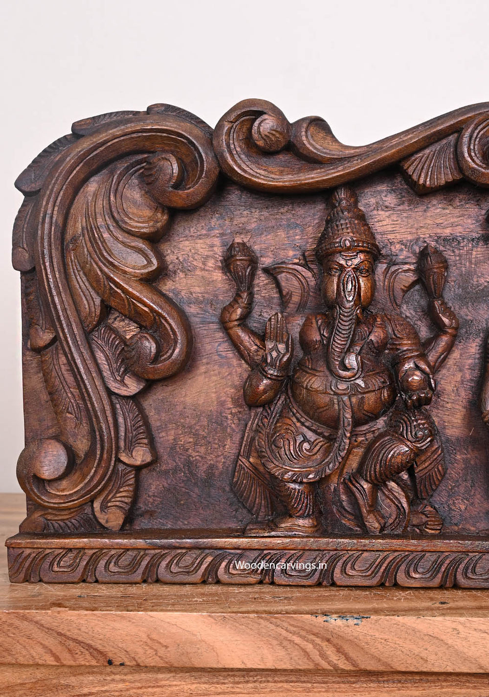  Ganapathy Wooden Wall Panel