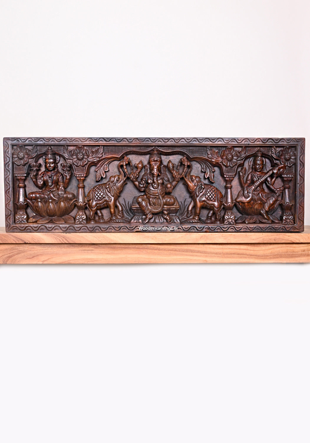 GANESHA wooden wall panel