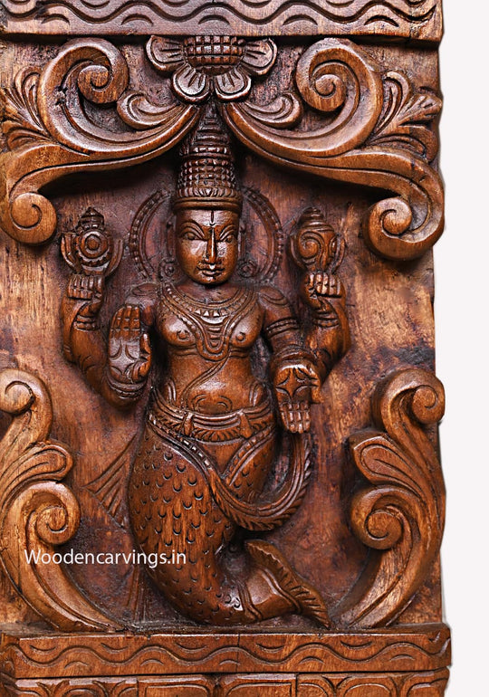Temple Style Wooden Wall Hanging-66"