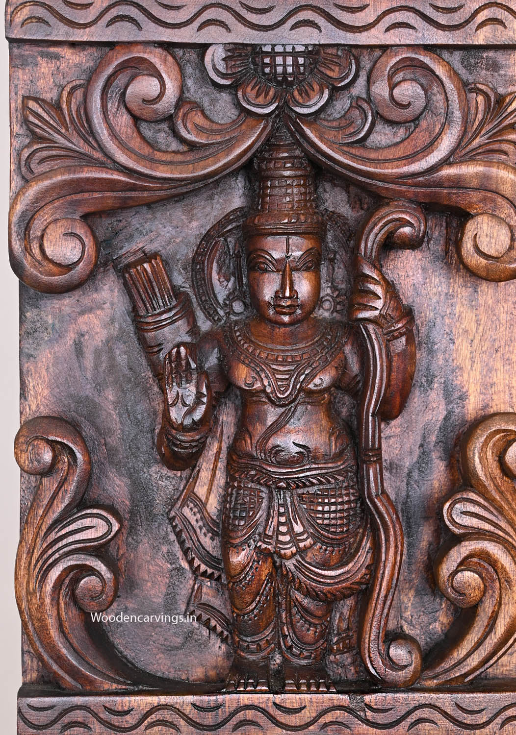 Temple Style Wooden Wall Hanging-66"