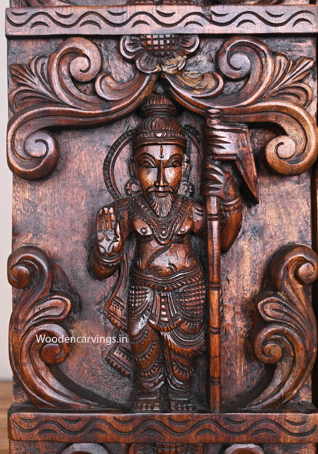 Temple Style Wooden Wall Hanging-66"