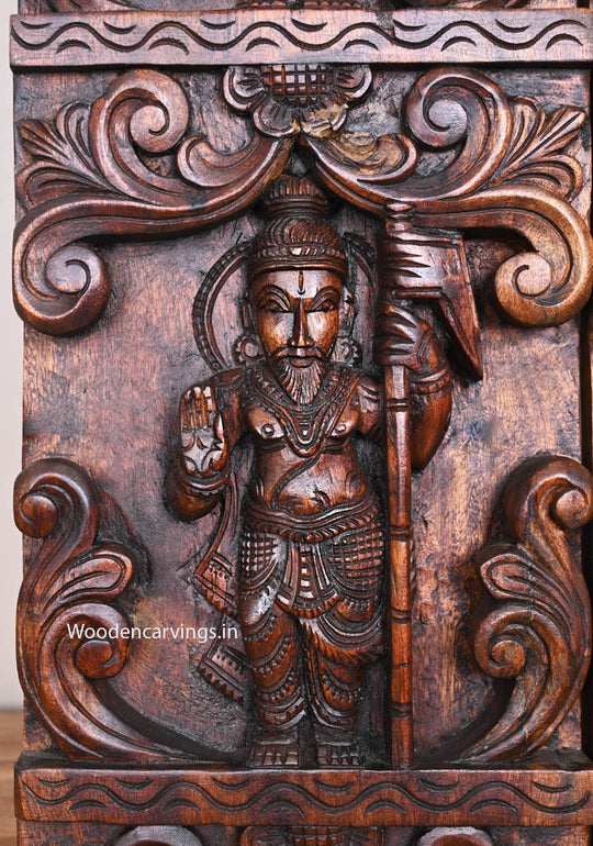 Temple Style Wooden Wall Hanging-66"