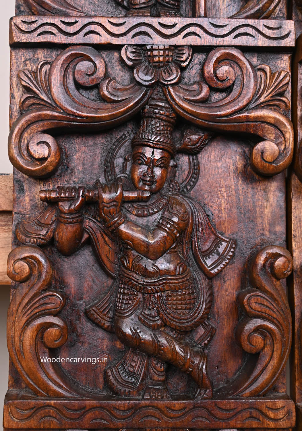 Temple Style Wooden Wall Hanging-66"