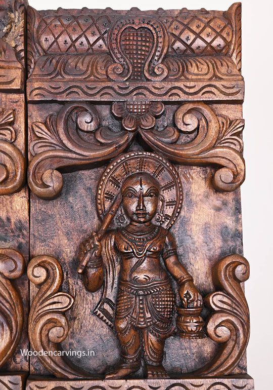 Temple Style Wooden Wall Hanging-66"