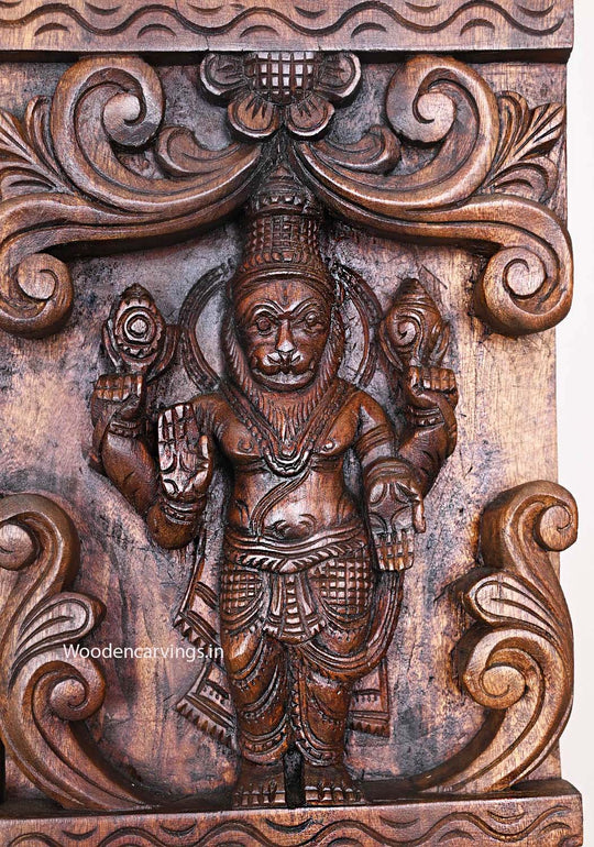 Temple Style Wooden Wall Hanging-66"