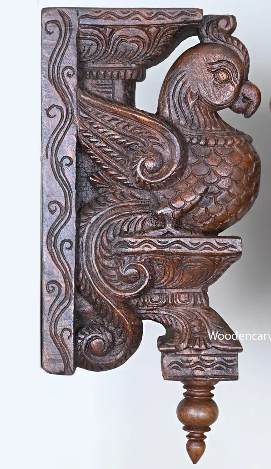 wooden parrot bracket