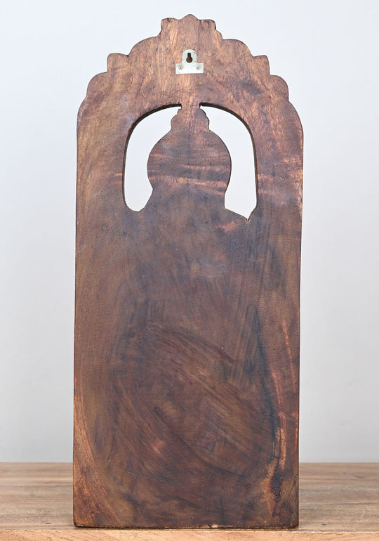 Wooden Saraswathi Wall Mount 18"