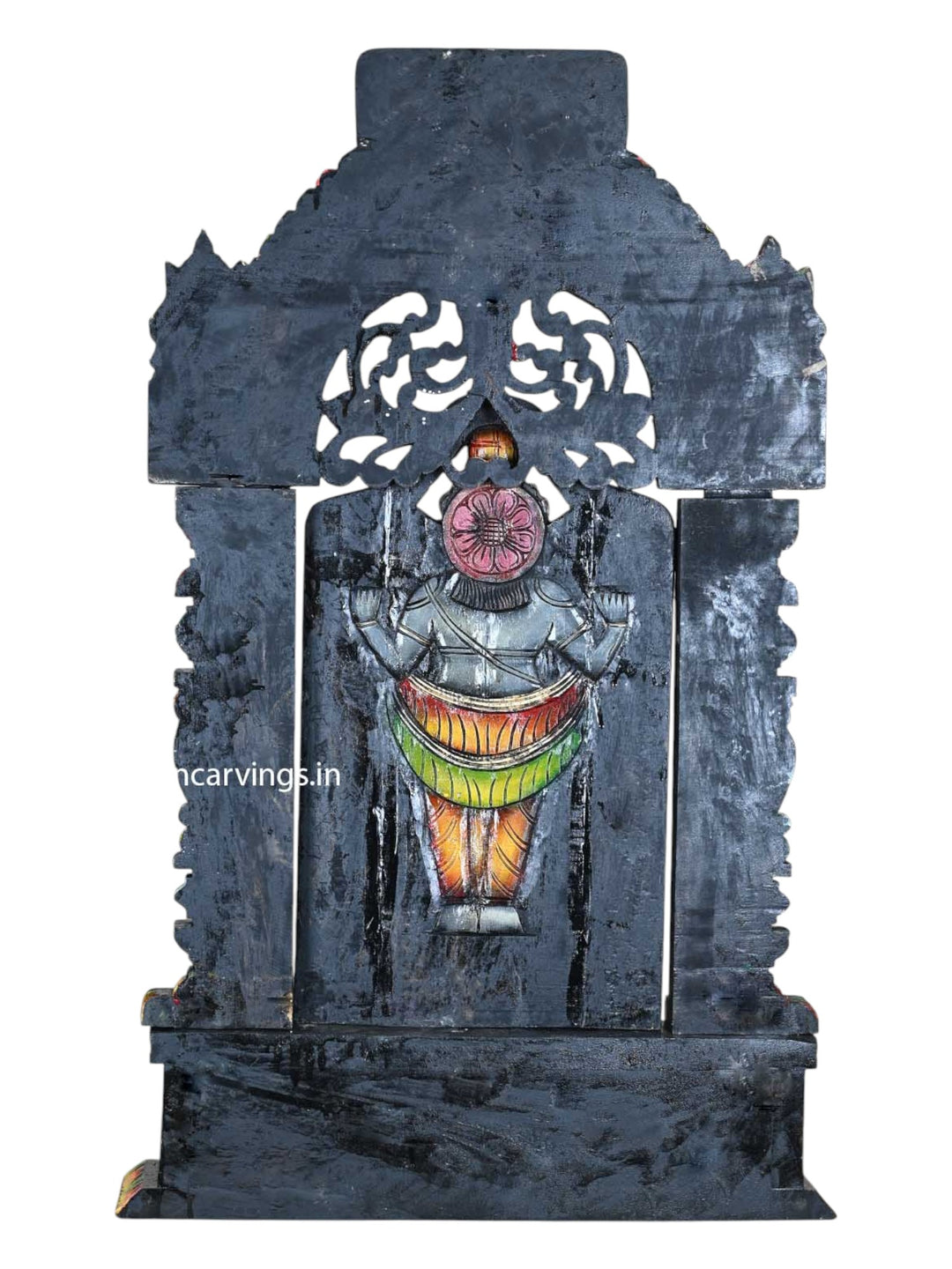 Graceful Lord Venkateswara Wooden Statue – 44.5" Devotional Art