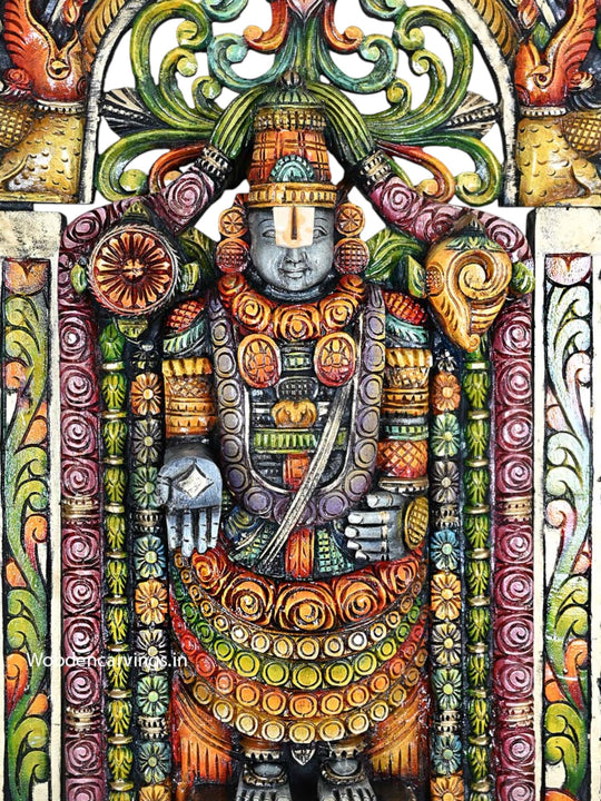  Venkateswara Wooden Statue