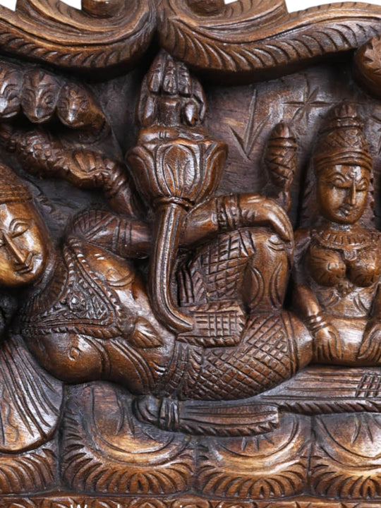 Lord Padmanabhaswamy on Adisesha Shri Mahalakshmi Panel 18"