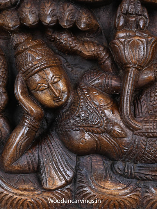 Lord Padmanabhaswamy on Adisesha Shri Mahalakshmi Panel 18"