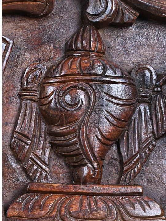 Light Weight Beautiful Thirunama Conch and Chakra Panel 18"