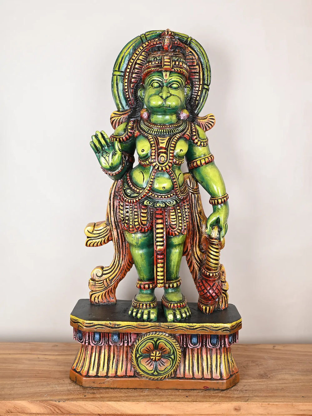 Lord Hanuman Wooden statue