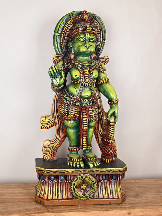 Lord Hanuman Wooden statue