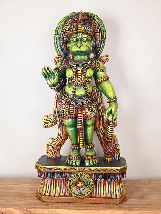 Lord Hanuman Wooden statue