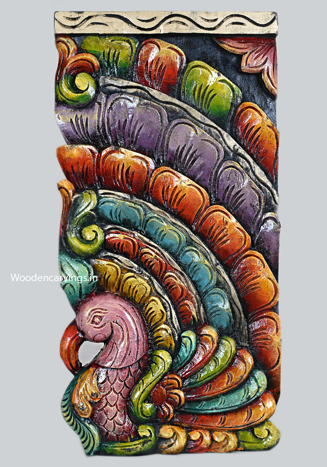 Colourful Peacock Wood