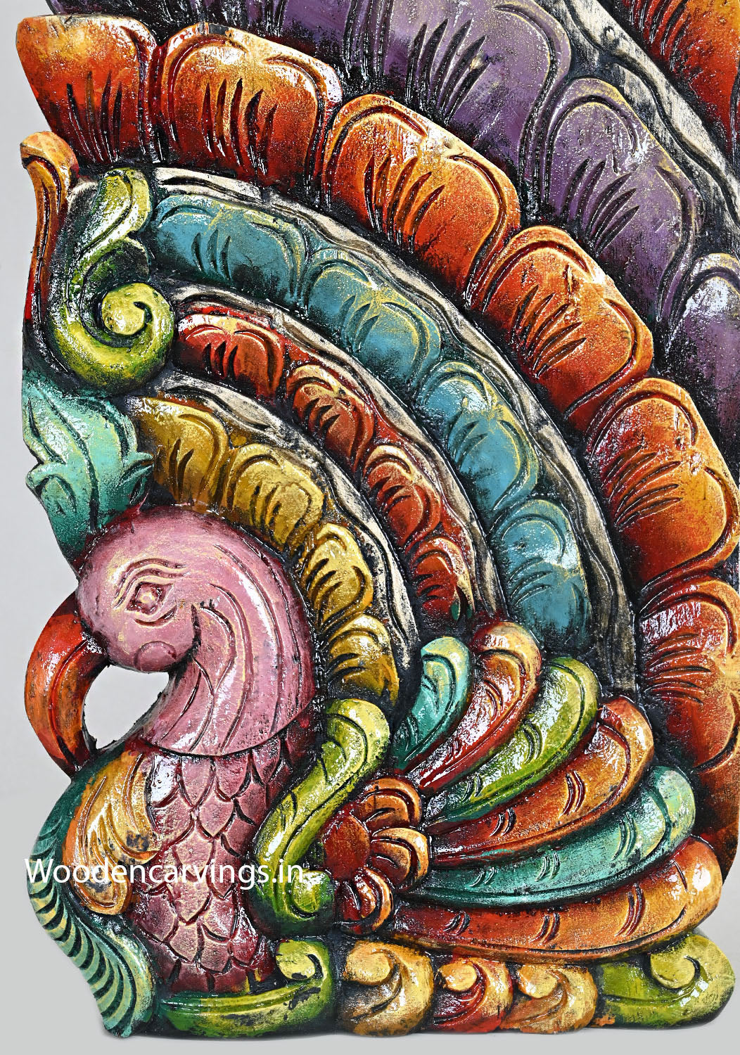 Colourful Peacock Wood
