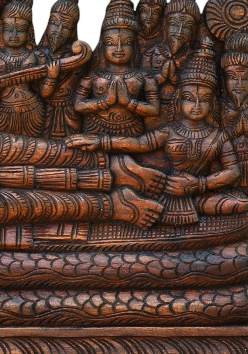 Finest Wooden Ranganathar Wall Hanging Panel | 24"