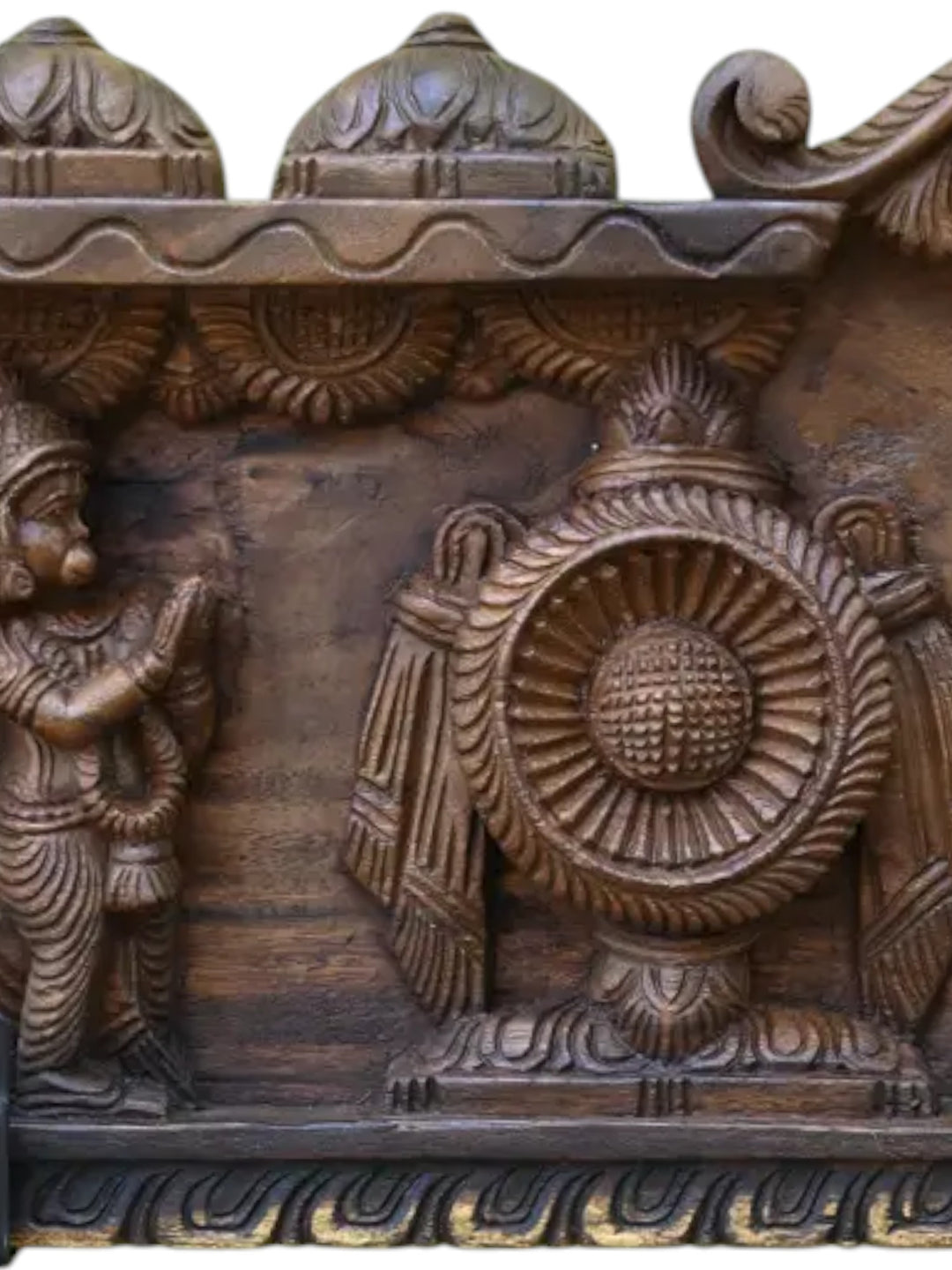 Wooden ranganatha swamy Wall hanging Statue 48"