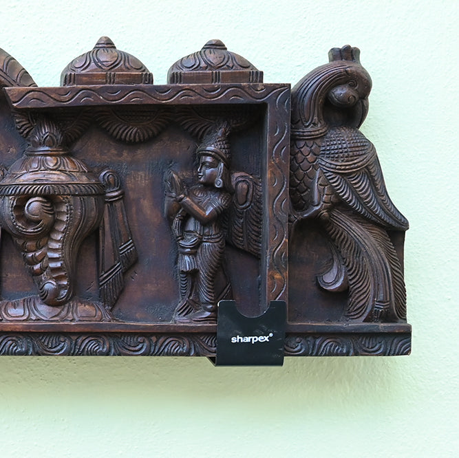 Lord Venkateswara Wooden Wall Mount Panel 48"