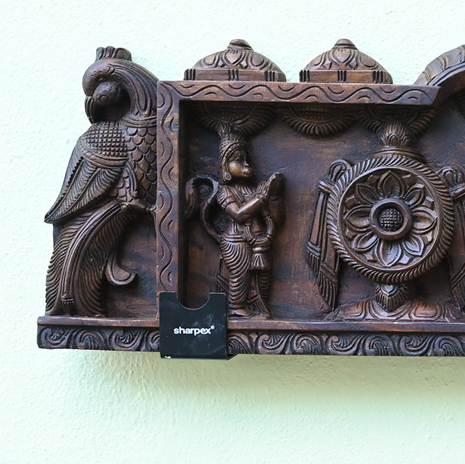 Lord Venkateswara Wooden Wall Mount Panel 48"