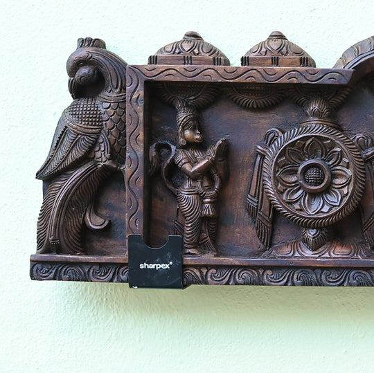 Lord Venkateswara Wooden Wall Mount Panel 48"