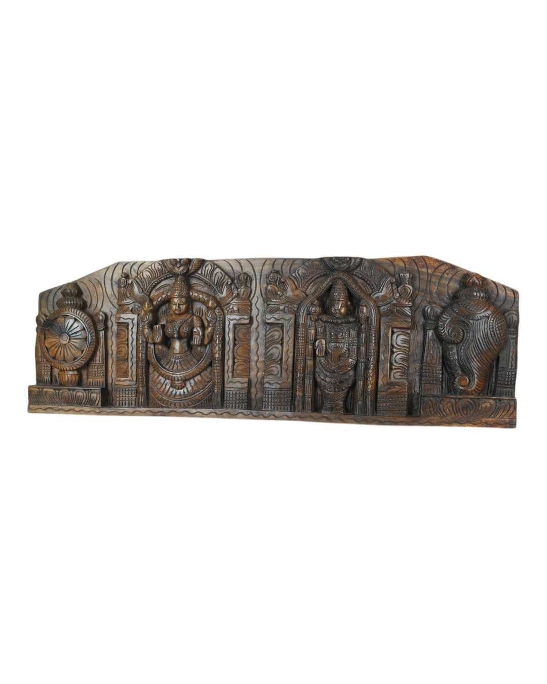 Horizontal Wall Mount Lord Lakshmi and Venkateshwara 36"