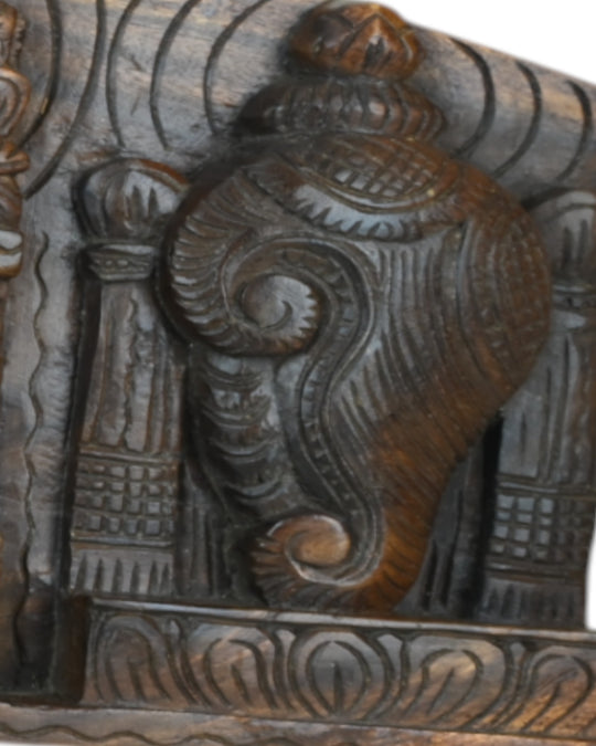 Horizontal Wall Mount Lord Lakshmi and Venkateshwara 36"