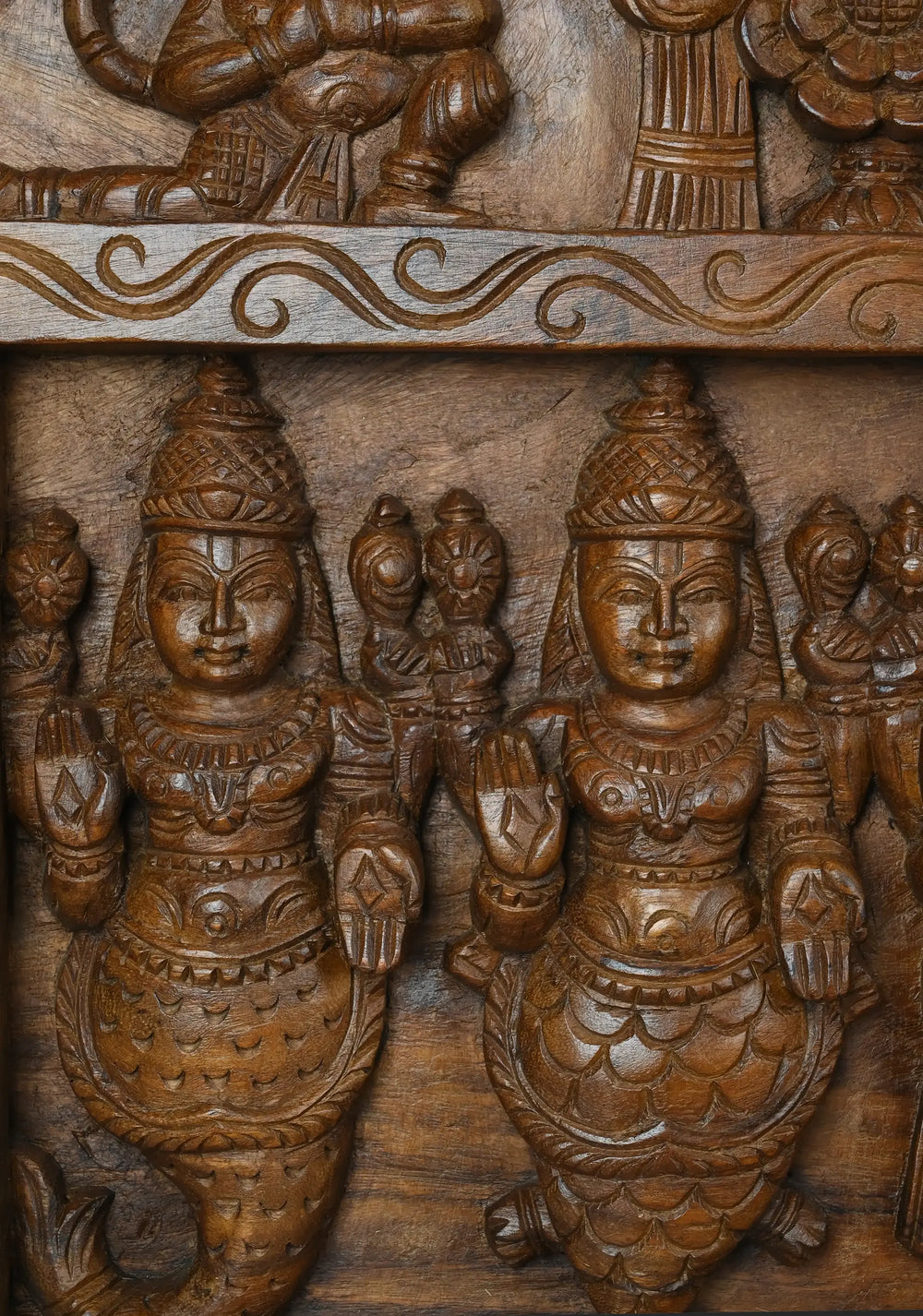 Lord Vishnu Dhasavathar Horizondal Wall Panel 48"