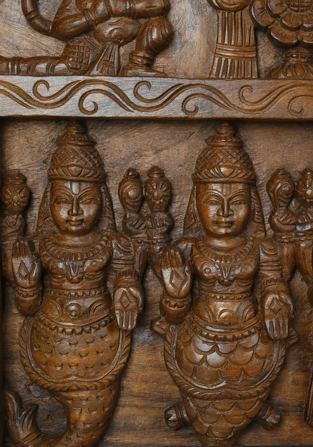 Lord Vishnu Dhasavathar Horizondal Wall Panel 48"