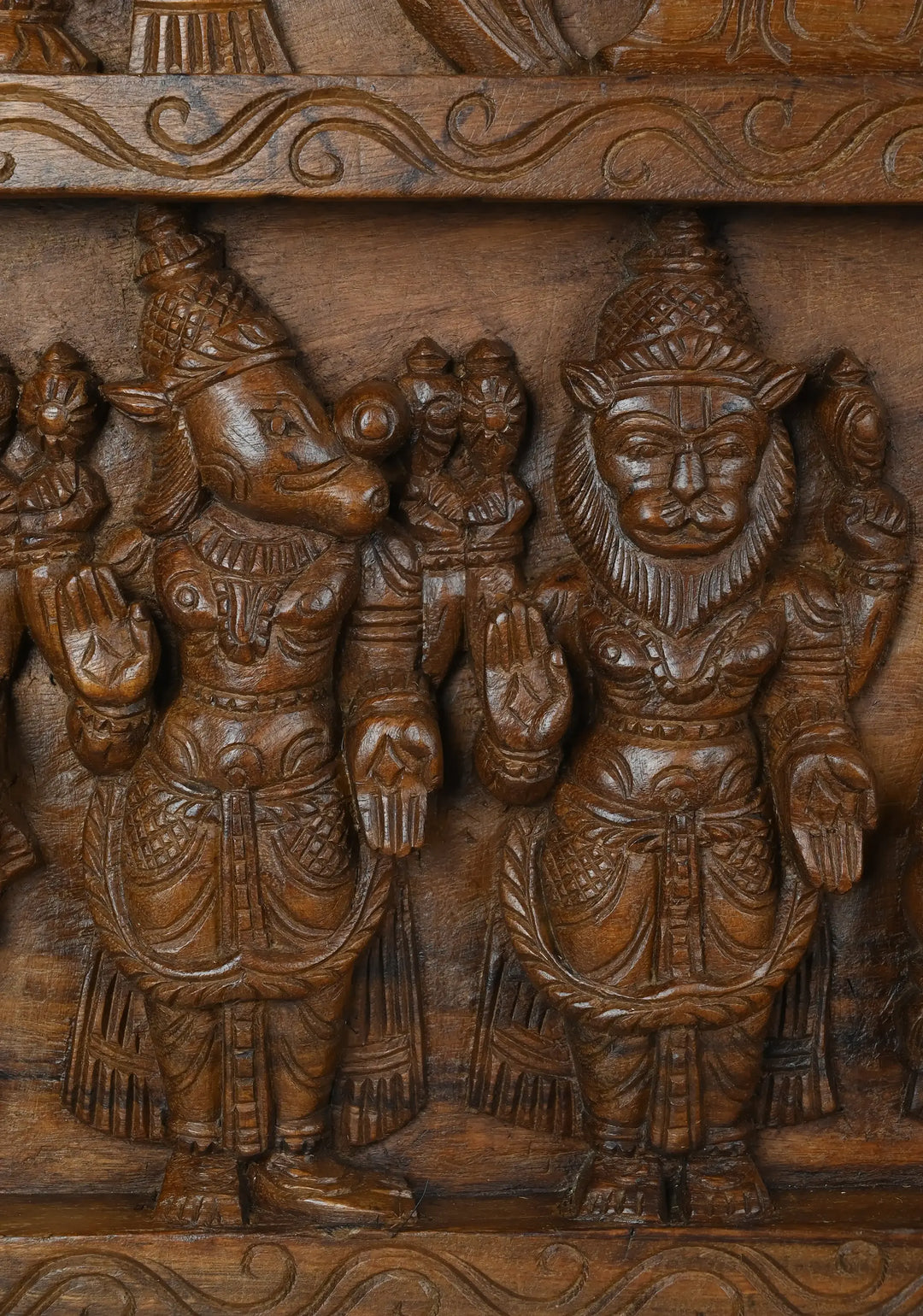 Lord Vishnu Dhasavathar Horizondal Wall Panel 48"