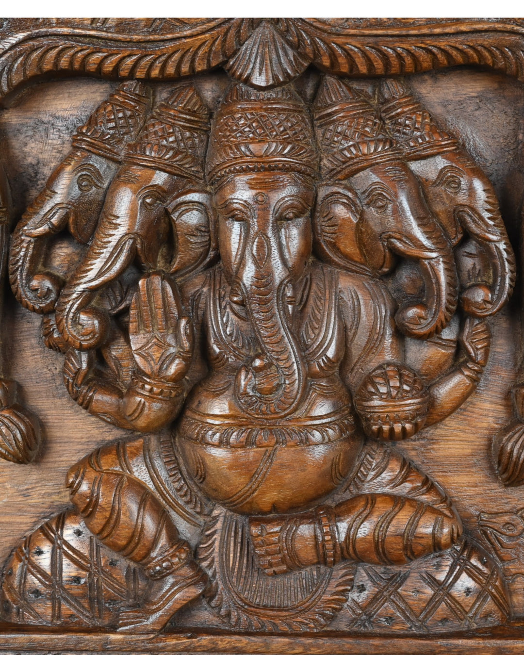 Panchamukhi Lord Ganesha Wall Panel 18"