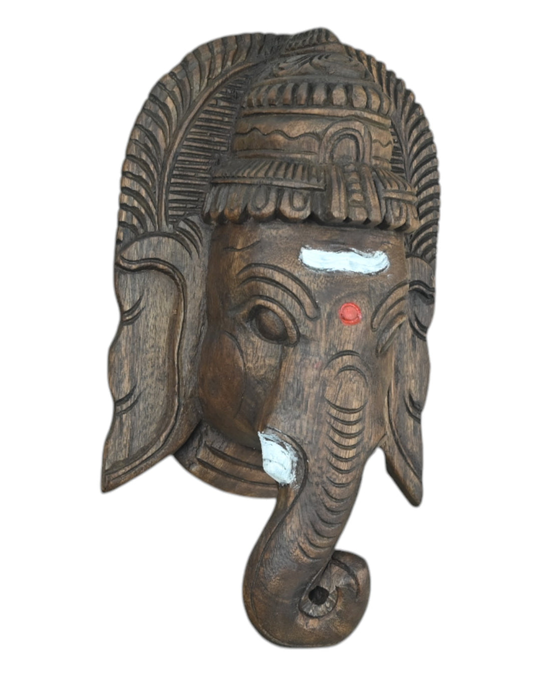 lord vinayaga wooden face mask 