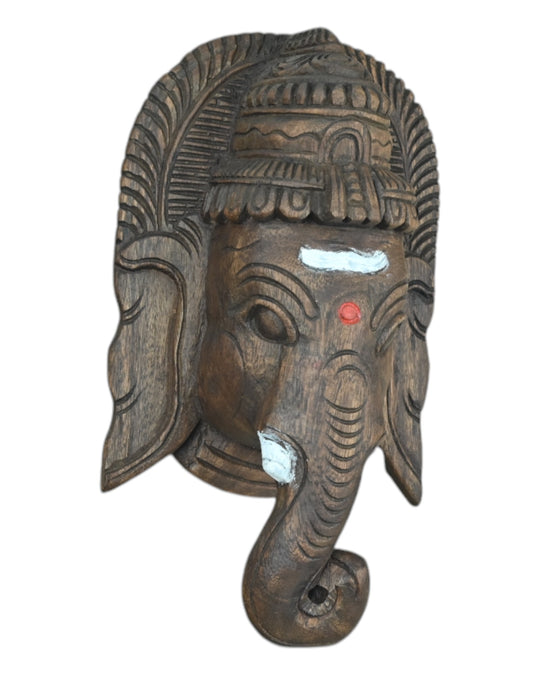 lord vinayaga wooden face mask 