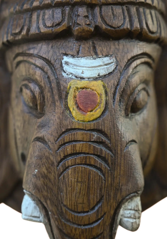 Ganesh Right Curved Trunk Wall Hanging 13